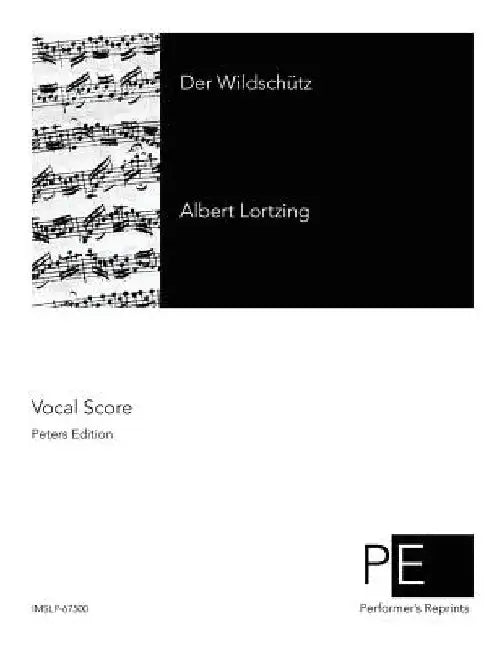 Der Wildschütz by Kruse, Georg Richard