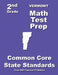 Vermont 2nd Grade Math Test Prep: Common Core State Standards by Teachers' Treasures