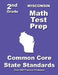 Wisconsin 2nd Grade Math Test Prep: Common Core State Standards by Teachers' Treasures
