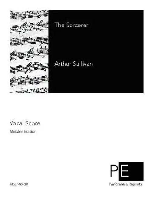 The Sorcerer by William Schwenk Gilbert