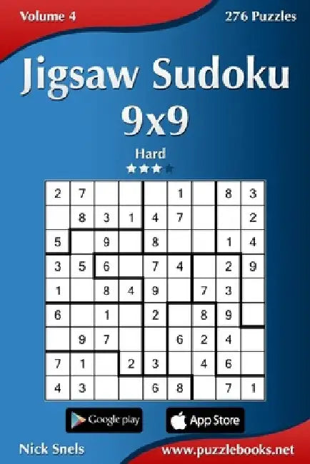 Jigsaw Sudoku 9x9 - Hard - Volume 4 - 276 Puzzles by Nick Snels