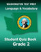 WASHINGTON TEST PREP Language & Vocabulary Student Quiz Book Grade 2: Covers the Common Core State Standards by Test Master Press Washington