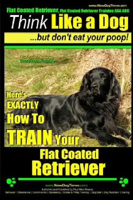 Flat Coated Retriever, Flat Coated Retriever Training AAA AKC Think Like a Dog But Don't Eat Your Poop! Flat Coated Retriever Breed Expert Training: H by Paul Allen Pearce
