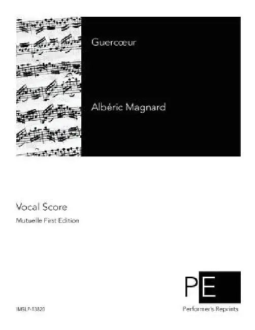 Guercoeur by Magnard, Alberic