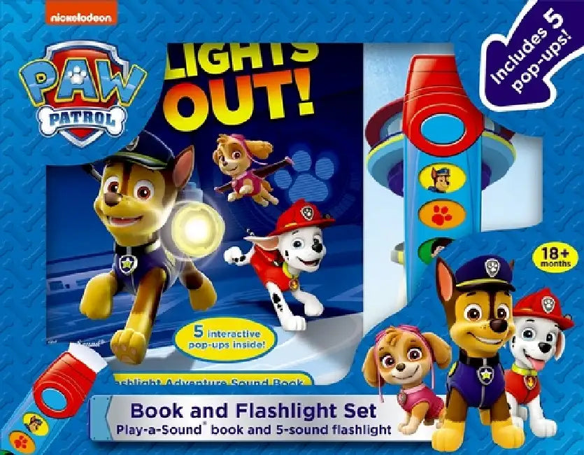 Little Flashlight Adventure Book Paw Patrol Box: Book and Flashlight Set by Emily Skwish