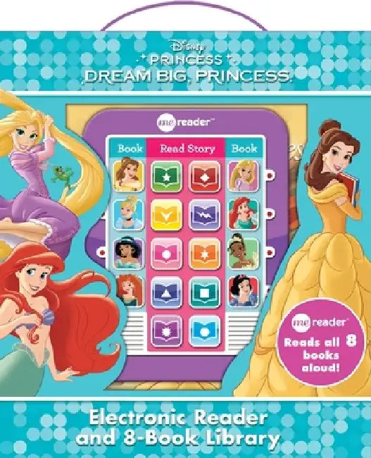 Disney Princess - Dream Big Princess Electronic Me Reader and 8 Sound Book Library - Pi Kids by Phoenix