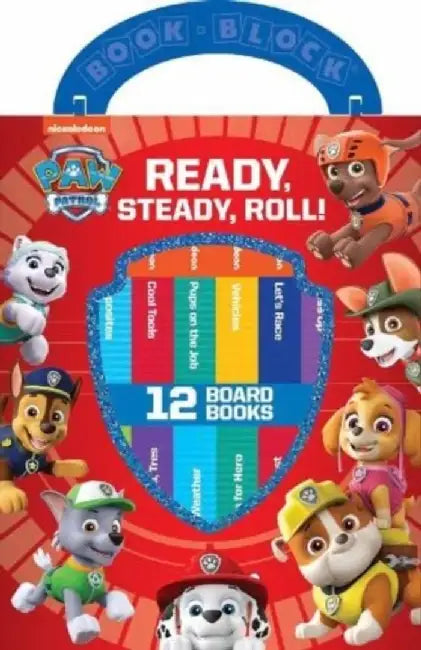 Nickelodeon PAW Patrol: Ready, Steady, Roll! 12 Board Books by PI Kids
