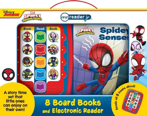 Marvel Spidey and His Amazing Friends: Me Reader Jr 8 Board Books and Electronic Reader Sound Book Set by PI Kids