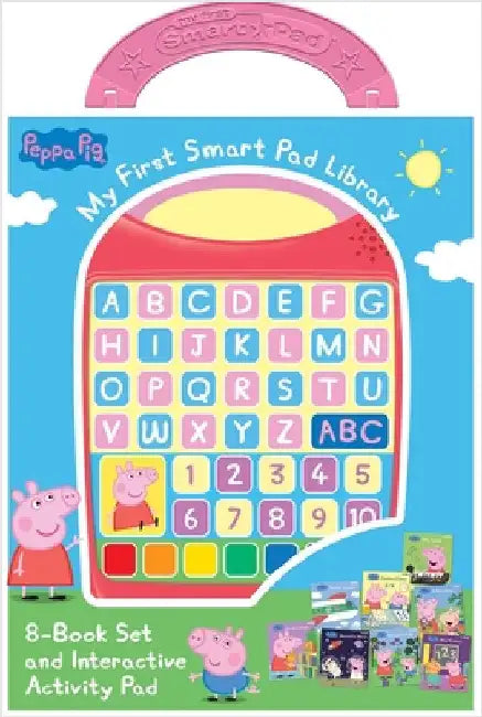 Peppa Pig My First Smart Pad Library 8book Set And Interactive Activity Pad Sound Book Set