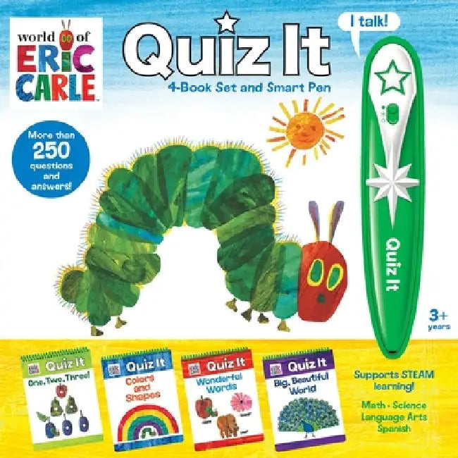 World of Eric Carle: Quiz It 4-Book Set and Smart Pen by Pi Kids