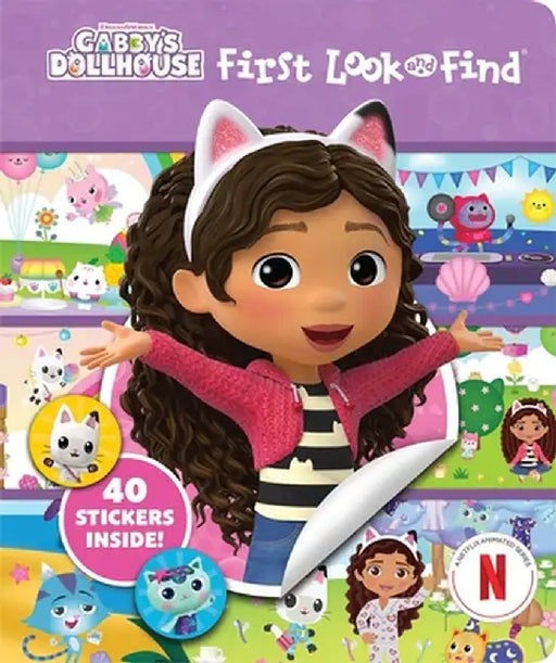 First Look and Find & Stickers Gabby's Dollhouse by Pi Kids