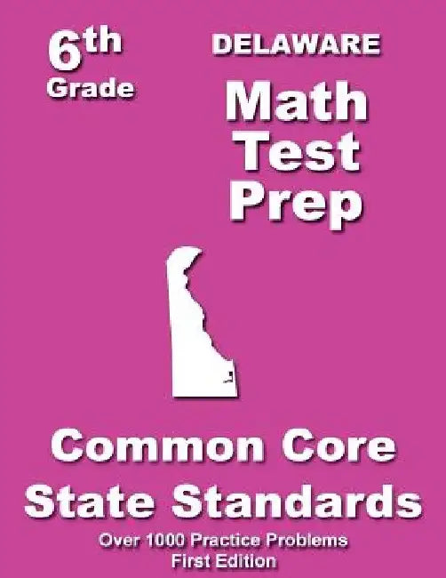 Delaware 6th Grade Math Test Prep: Common Core Learning Standards by Teachers' Treasures