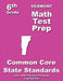 Vermont 6th Grade Math Test Prep: Common Core Learning Standards by Teachers' Treasures