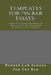 Templates For 75% bar Essays: : Contracts Torts Evidence Constitutional law - Model Essay Principles and Foundations by a model essay writer (Feb 2012 by Budget Law School for the Bar