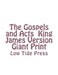The Gospels and Acts King James Version Giant Print: Low Tide Press by C. Alan Martin