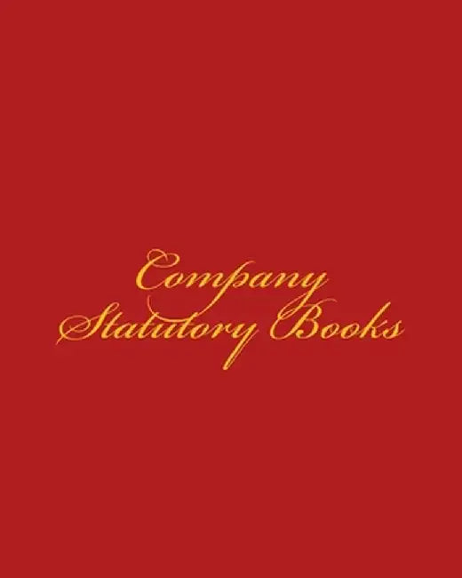 Company Statutory Books by Millbeach, Martha