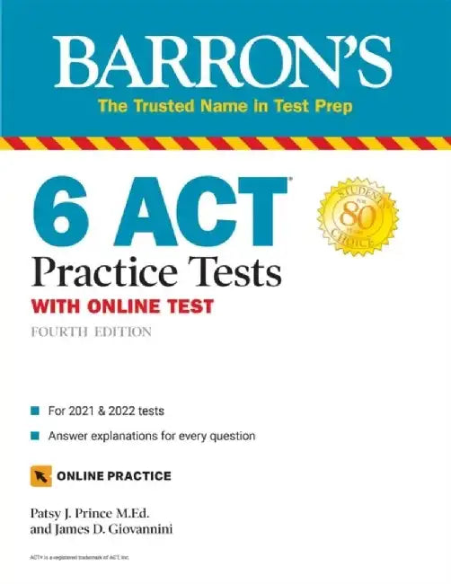 6 ACT Practice Tests with Online Test by Patsy J. Prince