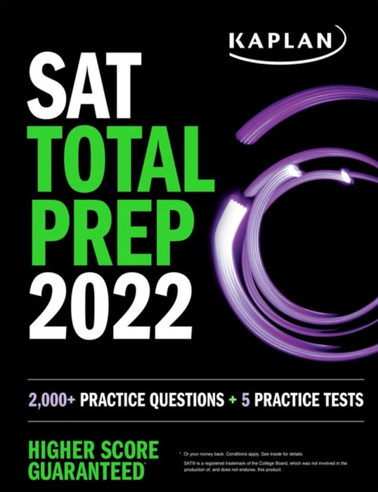 SAT Total Prep 2022: 5 Practice Tests + Proven Strategies + Online + Video