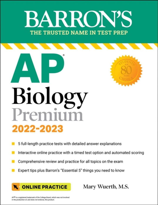 Ap Biology Premium 2022-2023 5 by Wuerth, Mary