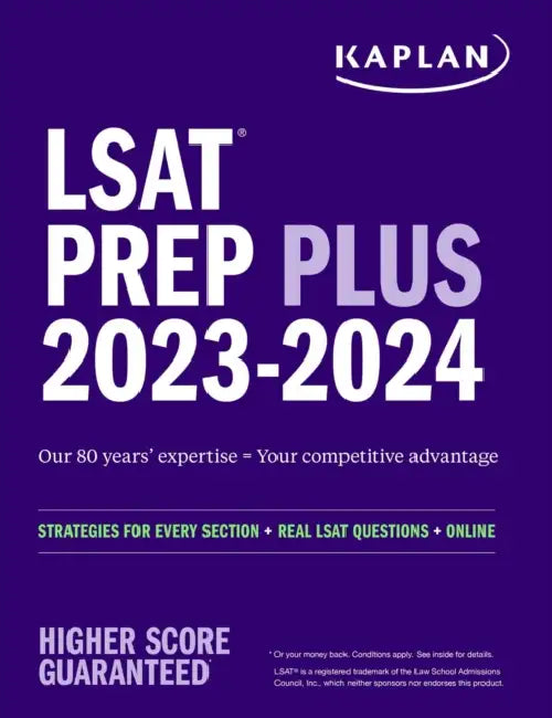 LSAT Prep Plus 2023: Strategies for Every Section + Real LSAT Questions + Online by Kaplan Test Prep