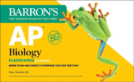 AP Biology Flashcards, Second Edition: Up-To-Date Review + Sorting Ring for Custom Study by Barron's Educational Series
