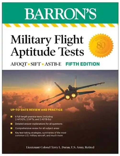 Military Flight Aptitude Tests, Fifth Edition: 6 Practice Tests + Comprehensive Review by Terry L. Duran