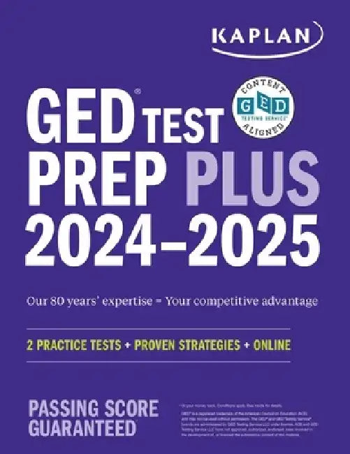GED Test Prep Plus 2024-2025: Includes 2 Full Length Practice Tests, 1000+ Practice Questions, and 60 Hours of Online Video Instruction by Caren Van Slyke