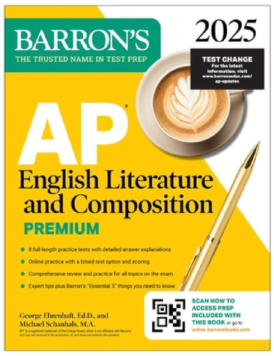 AP English Literature and Composition Premium 2025: 8 Practice Tests + Comprehensive Review + Online Practice
