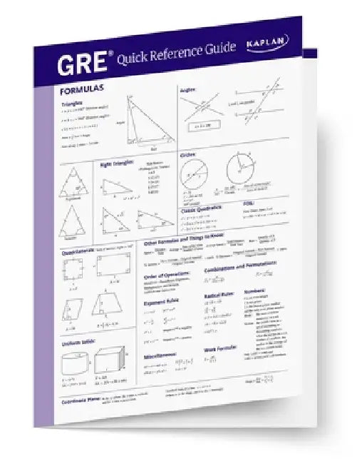 GRE Quick Reference Guide by Kaplan Test Prep