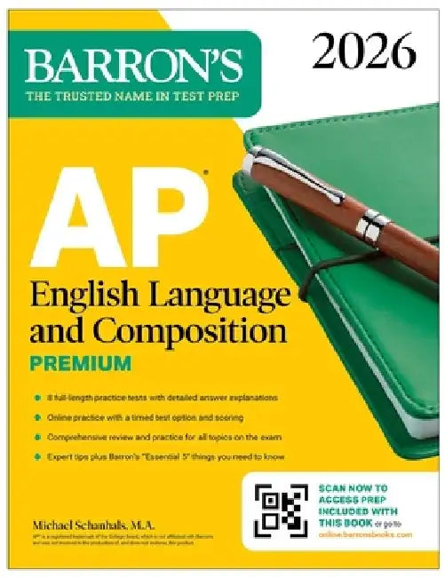 AP English Language and Composition Premium, 2026: Prep Book with 8 Practice Tests + Online Practice by Barron'S Educational Series
