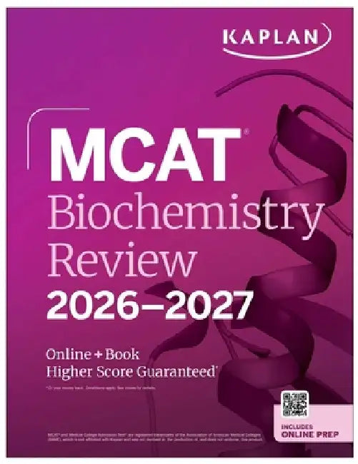 MCAT Biochemistry Review 2026-2027: Online + Book by Kaplan Test Prep