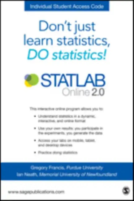 STATLAB Online 2.0 Student Slim Pack by Gregory