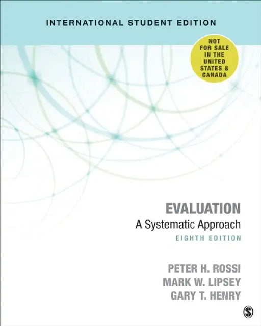 Evaluation - International Student Edition by Peter H. Rossi