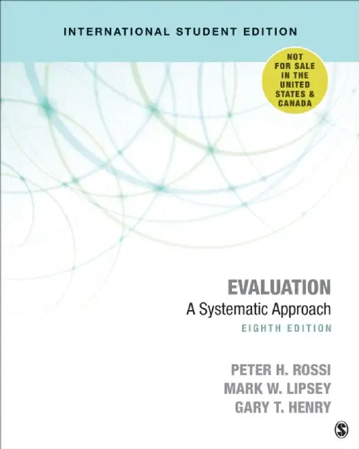 Evaluation - International Student Edition by Peter H. Rossi