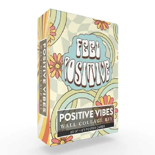Positive Vibes Collage Kit: 60 (4 × 6) Affirmation Cards to Make Your Space Feel Positive, Bright, and So 2000s! by Adams Media
