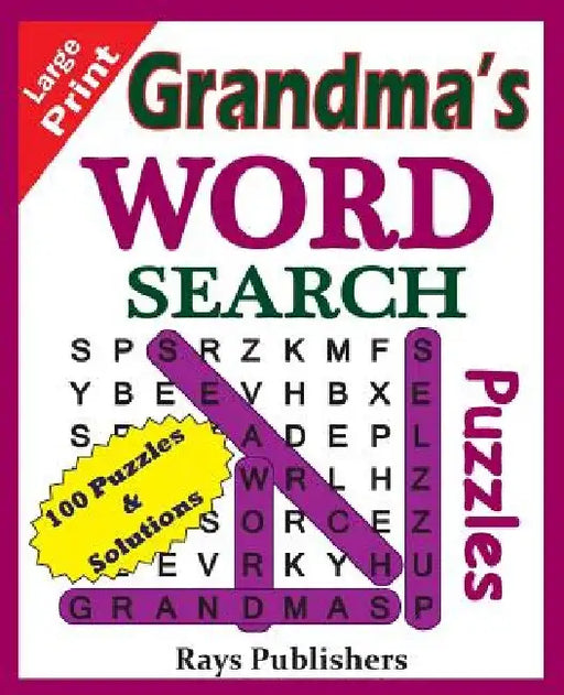 Grandma's Word Search Puzzles by Rays Publishers