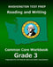 WASHINGTON TEST PREP Reading and Writing Common Core Workbook Grade 3: Preparation for the Smarter Balanced (SBAC) Assessments by Test Master Press Washington