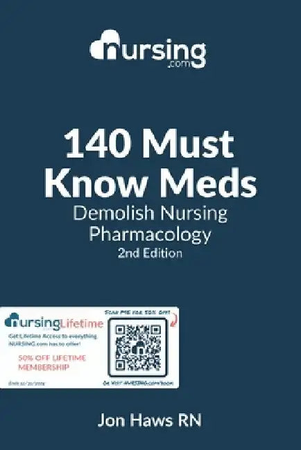140 Must Know Meds: Demolish Nursing Pharmacology by Jon Haws