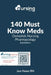 140 Must Know Meds: Demolish Nursing Pharmacology by Jon Haws