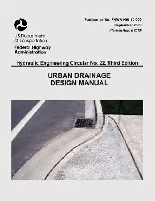 Urban Drainage Design Manual by Federal Highway Administration
