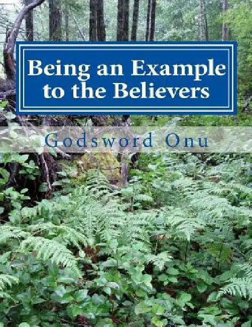 Being an Example to the Believers: Being Worthy of Imitation By Others by Godsword Godswill Onu