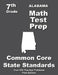 Alabama 7th Grade Math Test Prep: Common Core Learning Standards by Teachers' Treasures