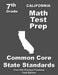 California 7th Grade Math Test Prep: Common Core Learning Standards by Teachers' Treasures