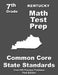 Kentucky 7th Grade Math Test Prep: Common Core Learning Standards by Teachers' Treasures