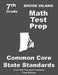 Rhode Island 7th Grade Math Test Prep: Common Core Learning Standards by Teachers' Treasures