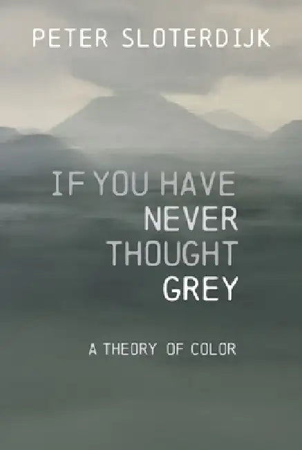 If You Have Never Thought Gray: A Theory of Color by Peter (Karlsruhe School of Design) Sloterdijk