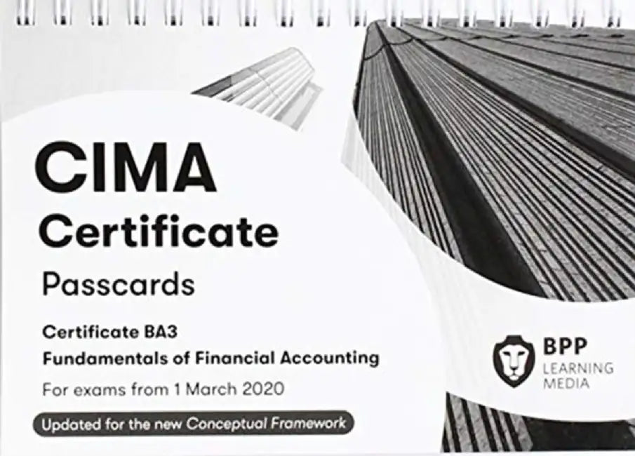 CIMA BA3 Fundamentals of Financial Accounting by BPP Learning Media
