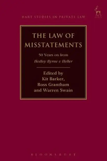 The Law of Misstatements: 50 Years on from Hedley Byrne V Heller by Kit Barker