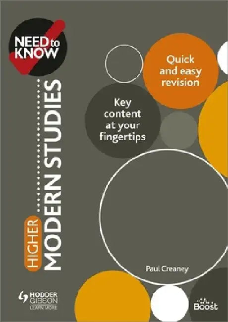 Need to Know: Higher Modern Studies by Paul Creaney