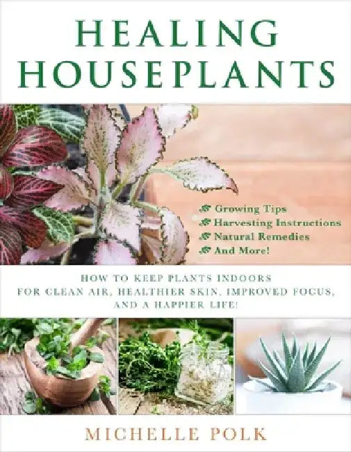 Healing Houseplants: How to Keep Plants Indoors for Clean Air, Healthier Skin, Improved Focus, and a Happier Life! by Michelle Polk